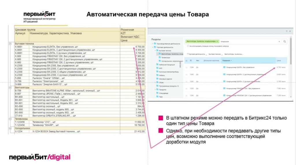 Передача цены товара с 1С в Битрикс24 Передача цены товара с 1С в Битрикс24
